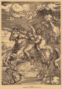 Entführung einer Frau (Gravur) von Hieronymus Hopfer