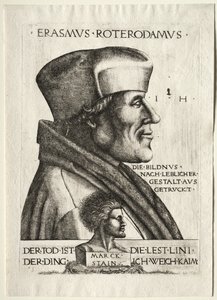Erasmus von Rotterdam von Hieronymus Hopfer