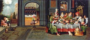 Lazarus im Haus des reichen Mannes, 1610 von Hieronymus II Francken
