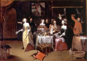 Das galante Wiedersehen von Hieronymus Janssens