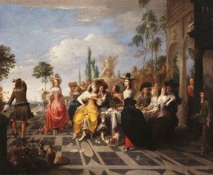 Das Gleichnis vom verlorenen Sohn - Der verlorene Sohn verschwendet sein Erbe von Hieronymus Janssens