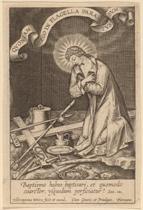 Ich habe eine Taufe zu empfangen ... von Hieronymus Wierix