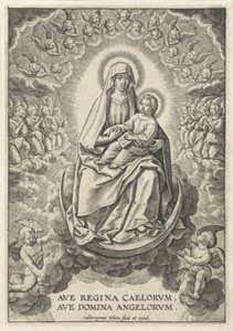 Maria mit dem Christuskind auf der Mondsichel