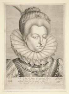 Porträt von Catherine Henriette de Balzac D von Hieronymus Wierix