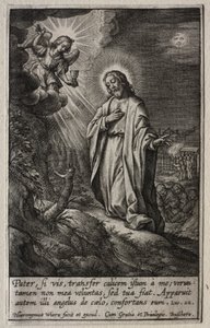 Die Passion: Die Agonie im Garten von Hieronymus Wierix