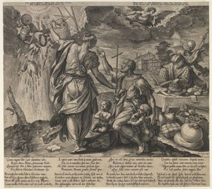 Die zwei Tode, zweite Hälfte des 16. Jahrhunderts von Hieronymus Wierx