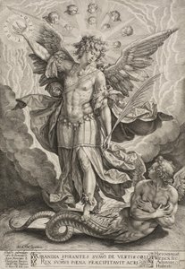 Der Erzengel Michael triumphiert über den Drachen