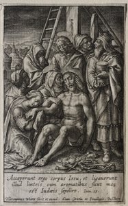 Die Passion: Kreuzabnahme von Hieronymus or Jerome Wierix