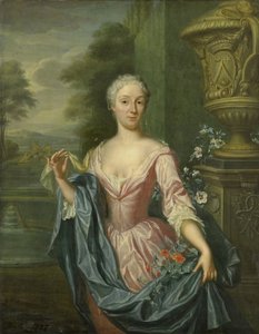 Porträt von Claudine van Royen (geboren 1712), Frau von Pieter Teding van Berkhout von Hieronymus van der Mij