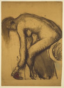Nach dem Bad (Frau trocknet ihre Füße) von Hilaire Germain Edgar Degas