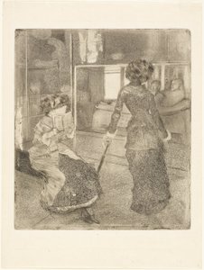 Mary Cassatt im Louvre: Die etruskische Galerie von Hilaire Germain Edgar Degas