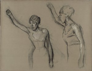 Studie eines Sängers von Hilaire Germain Edgar Degas