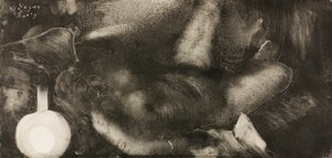 Frau, die auf ihrem Bett liegt von Hilaire Germain Edgar Degas