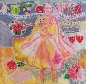 Fee mit Herzen und Blumen, 2006 von Hilary Simon