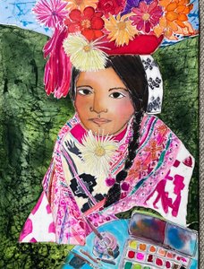 Mädchen aus Helloc, Peru, 2023 von Hilary Simon