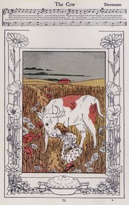 Die Kuh (Farblithografie)