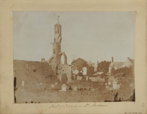 Das Westende von St. Andrews und das Kathedralenviertel von Nordosten von Hill and Adamson Adamson