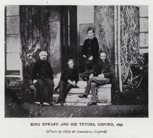 König Edward VII. und seine Lehrer an der Universität Oxford von Hills and Saunders