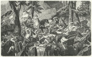Karl der Große überquert die Alpen, 773 von Hippolyte Delaroche