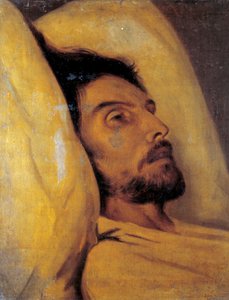 Porträt des Journalisten Armand Carrel auf seinem Sterbebett von Hippolyte Delaroche