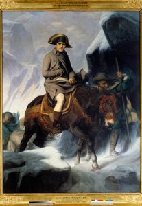 Porträt von Napoleon Bonaparte (1769-1821) beim Überqueren des Sankt Bernhard im Jahr 1800 von Paul Delaroche