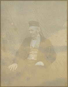 Porträt eines sitzenden Mannes mit Mütze von Hippolyte Bayard