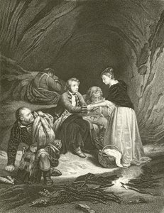 Charles Edward (der Prätendent) und Flora Macdonald von Hippolyte Delaroche