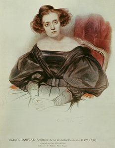 Marie Dorval (1798-1849) im Kostüm, 1831 von Hippolyte Delaroche