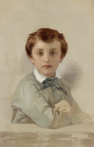 Porträt von Philippe-Grégoire Delaroche, dem jüngeren Sohn des Künstlers, 1851 von Hippolyte Delaroche