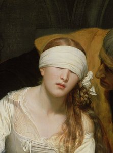 Die Hinrichtung von Lady Jane Grey, 1833 (Detail) von Hippolyte Delaroche