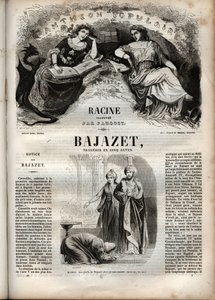 Bajazet Tragödie in fünf Akten von Jean Racine - Gravur in „Werke von Jean Racine“ illustriert von Pauquet und mit einer Notiz von Emile de La Bédollière - 1851 von Hippolyte Louis Pauquet