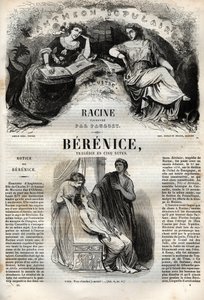 Berenice Tragödie in fünf Akten - Gravur in „Werke von Jean Racine“ illustriert von Pauquet und mit einer Notiz von Emile de La Bedolliere - 1851