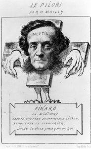 Karikatur von Ernest Pinard, ca. 1857 (Lithographie)