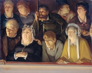 Theaterpublikum von Hippolyte Michaud