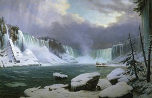 Niagarafälle im Winter von Hippolyte Sebron