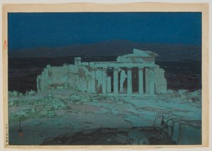 Akropolis - Nacht, Taisho-Ära von Hiroshi Yoshida