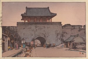 Dainan-Tor in Mukden von Hiroshi Yoshida