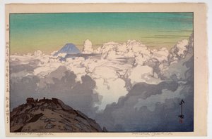 Vom Gipfel des Komagatake, aus der Serie Die südlichen Japanischen Alpen