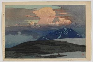 Goshikibara, aus der Serie Zwölf Szenen in den japanischen Alpen, Taisho-Ära