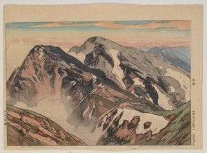 Habuka san, aus der Serie, Zwölf Szenen in den Japanischen Alpen, Taisho-Ära