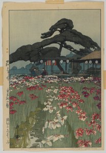 Irisgarten in Horikiri, aus der Serie Zwölf Szenen von Tokio, Showa-Ära