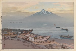 Friedliches Rishiri von Hiroshi Yoshida
