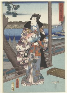 Der elegante Prinz Genji in Suma von Hiroshige (I) , Utagawa