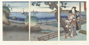 Der elegante Prinz Genji in Suma von Hiroshige (I) , Utagawa