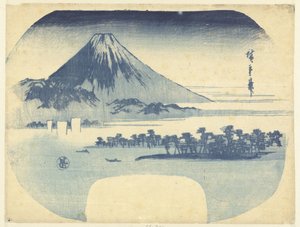 Fuji und der Kiefernwald bei Mio von Hiroshige (I) , Utagawa