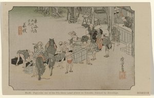 Fujieda von Hiroshige (I) , Utagawa