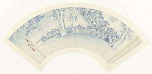 Skizze des Bewunderns der Blüte durch die Lusthäuser von Hiroshige (I) , Utagawa