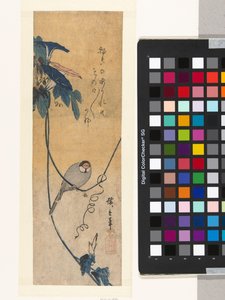 Vogel und blaue Winde von Hiroshige (I) , Utagawa