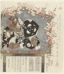 Votivbild mit einem Porträt von Bandô Mitsugorô III von Hiroshige (I) , Utagawa