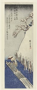 Winter, Schnee am Sumida-Fluss von Hiroshige (I) , Utagawa